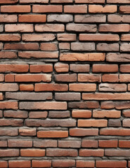 Red brick wall texture background.