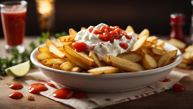 rench fries in a bowl