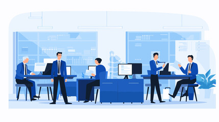 Fototapeta premium Concept vector illustration of business situation. 