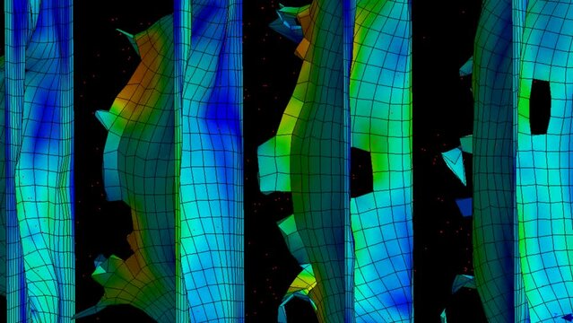 Dynamic simulation engineering - Finite element analysis of solid and sheet impact testing