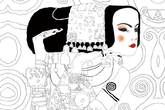 Gustav Klimt Picture Illustration