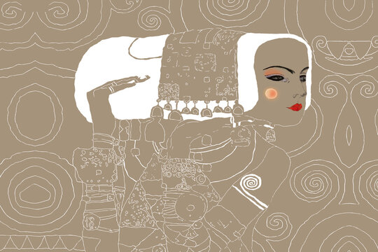 Gustav Klimt Picture Illustration