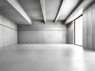 Fototapeta premium empty room with concrete walls