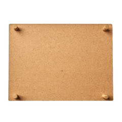 Fototapeta premium Empty space on cork board isolated on transparent background
