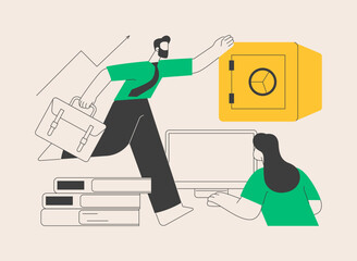 Generation X abstract concept vector illustration.