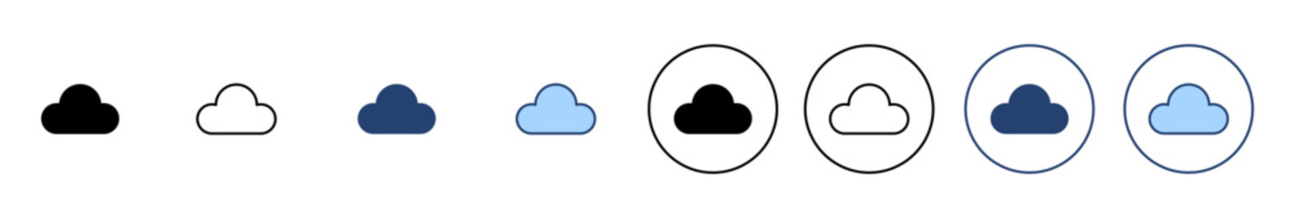 Cloud icon vector. cloud sign and symbol