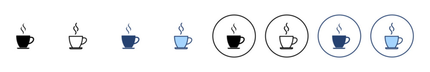 coffee cup icon vector. cup a coffee sign and symbol