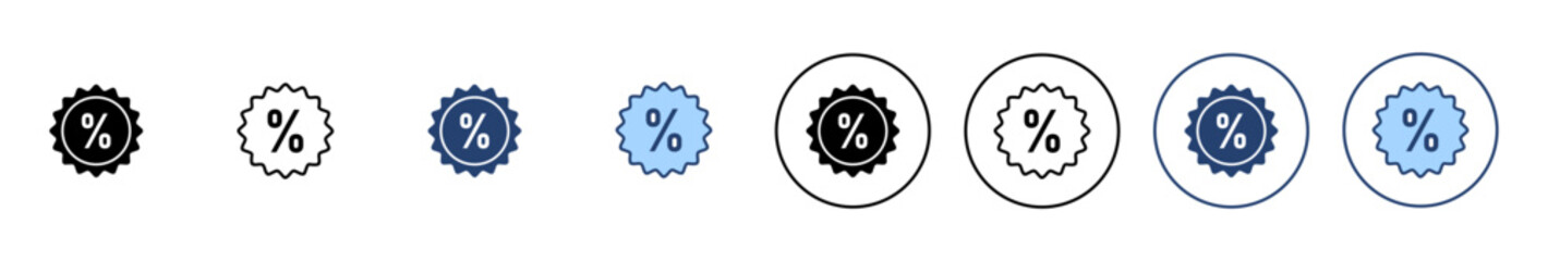 Obraz premium Discount icon vector. Discount tag sign and symbol