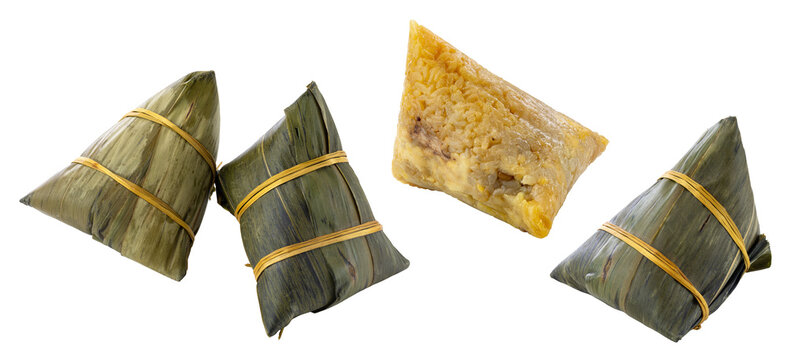 Zongzi is Chinese traditional festival food made with sticky rice.