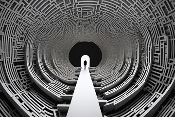 Fototapeta premium Demystifying the Maze: A Journey Through OCD