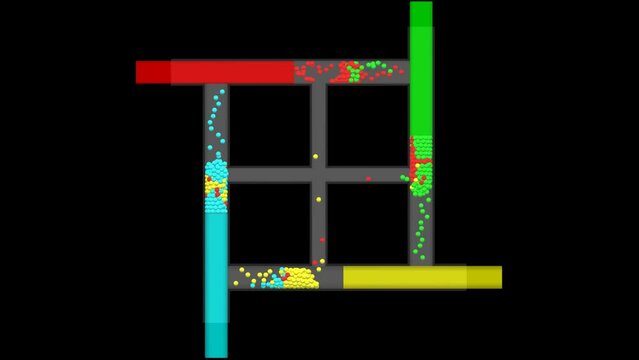 Particle simulation science - Piston vs particles