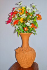 bouquet of flowers in vase