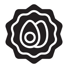 egg glyph icon