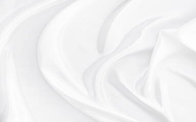 Obraz premium White gray satin texture that is white silver fabric silk background with beautiful soft blur pattern natural.