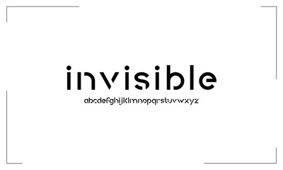 Vector alphabet character font set. Clean modern typography design. Sans regular lowercase font type. Geometric letter graphic style