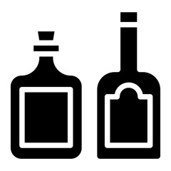 drink, alcohol, vector, icon, wine, glass, symbol, bottle, beverage, cocktail, beer, bar, restaurant, line, champagne, pictogram, design, set, water, juice, isolated, cup, soda, martini, brandy, black