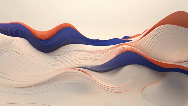 Minimal animation of a single line continuously expanding and contracting, representing the ebb and flow of life.
