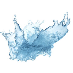 Frozen water isolated on transparent background