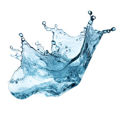 Frozen water isolated on transparent background