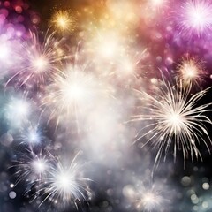 Naklejka premium Abstract backround, happy, gala, party, fireworks - 1