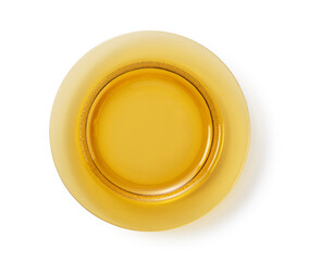 Glass plates placed on a white background.