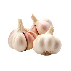 Garlic isolated on transparent background