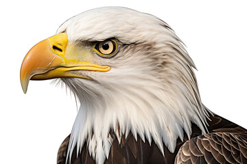 Obraz premium close up eagle on isolated transparent background