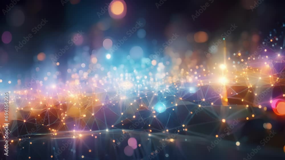 Poster a symphony of data and consciousness, orchestrated by the entanglement of quantum bits to create a t