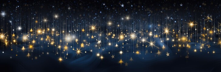 Enchanting Christmas Lights: Sparkling Stars in the Night Sky
