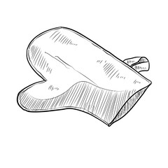 gloves handdrawn illustration