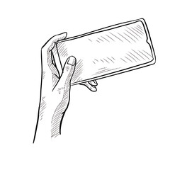 smartphone handdrawn illustration