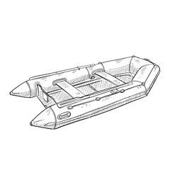 boat handdrawn illustration
