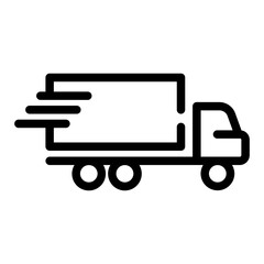 truck Line Icon