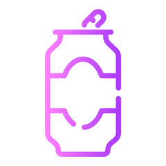 Obraz premium canned Line Gradient Icon