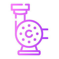 centrifugal Line Gradient Icon