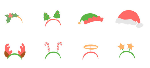 Christmas festive headbands and hats for dress-up