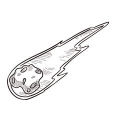 meteor handdrawn illustration
