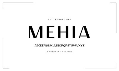 Sans serif typography font vector. Modern clean elegant character set. Creative alphabet simple typeface. Digital letter type style. Logo art banner poster flyer billboard text graphic design.