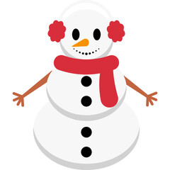 Snowman Christmas Illustration