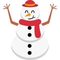 Snowman Christmas Illustration