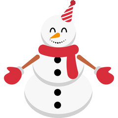 Snowman Christmas Illustration