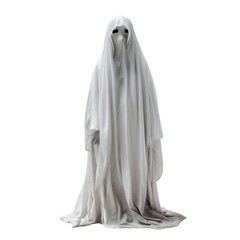Naklejka premium Ghost character for halloween isolated on transparent background