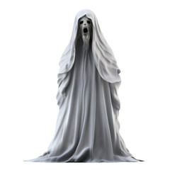 Ghost character for halloween isolated on transparent background