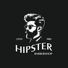 Vintage Barber Shop Logo Template