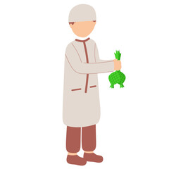 Muslim Faceless Illustration, Islamic Eid Activities