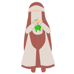 Muslim Faceless Illustration, Islamic Eid Activities