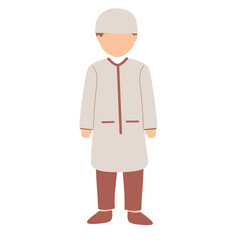 Muslim Faceless Illustration, Islamic Eid Activities