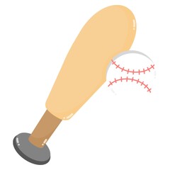 baseball bat and ball