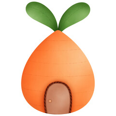 Carrot home clip art 