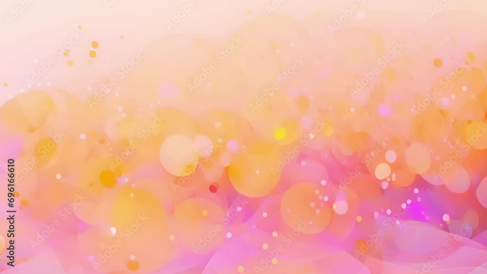 Poster minimalistic view of a playful and cheerful abstract background, featuring a lively peach fuzz hue s